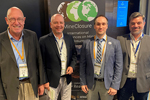 Die BGR-Delegation bei der Mine Closure 2022 (von links): Prof. Dr. Thomas Himmelsbach, Prof. Dr. Ralph Watzel, Benedikt Preugschat, Dr. Christoph Neukum.