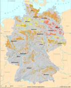 Karte der Fahlerdeverbreitung in Deutschland - Boden des Jahres 2006
