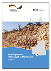 Titelblatt der Studie "Kaolinlagerstätte Hassi Abyad in Mauretanien"