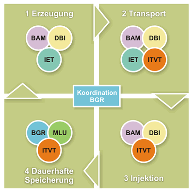 Informationsfluss innerhalb des Projektes COORAL