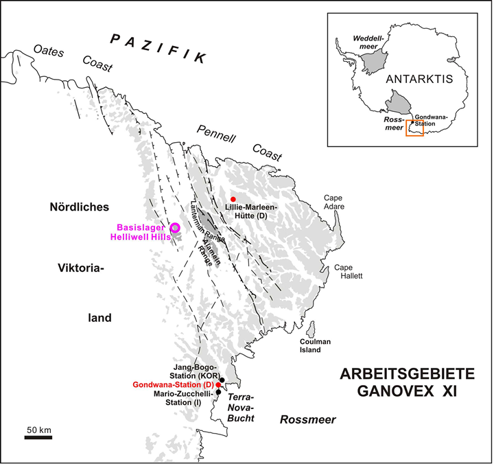 Arbeitsgebiete GANOVEX XI